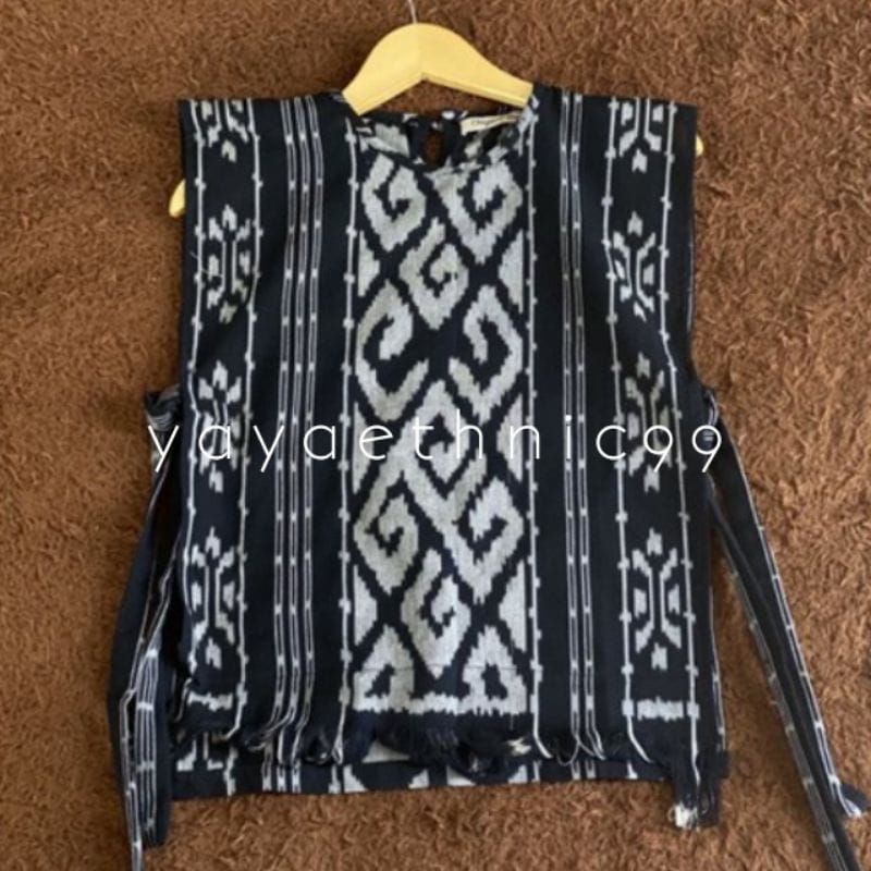 [READY STOCK] Tora vast tenun, rompi tenun, outer tenun, rompi ethnic tenun ikat, atasan wanita, rompi tenun troso