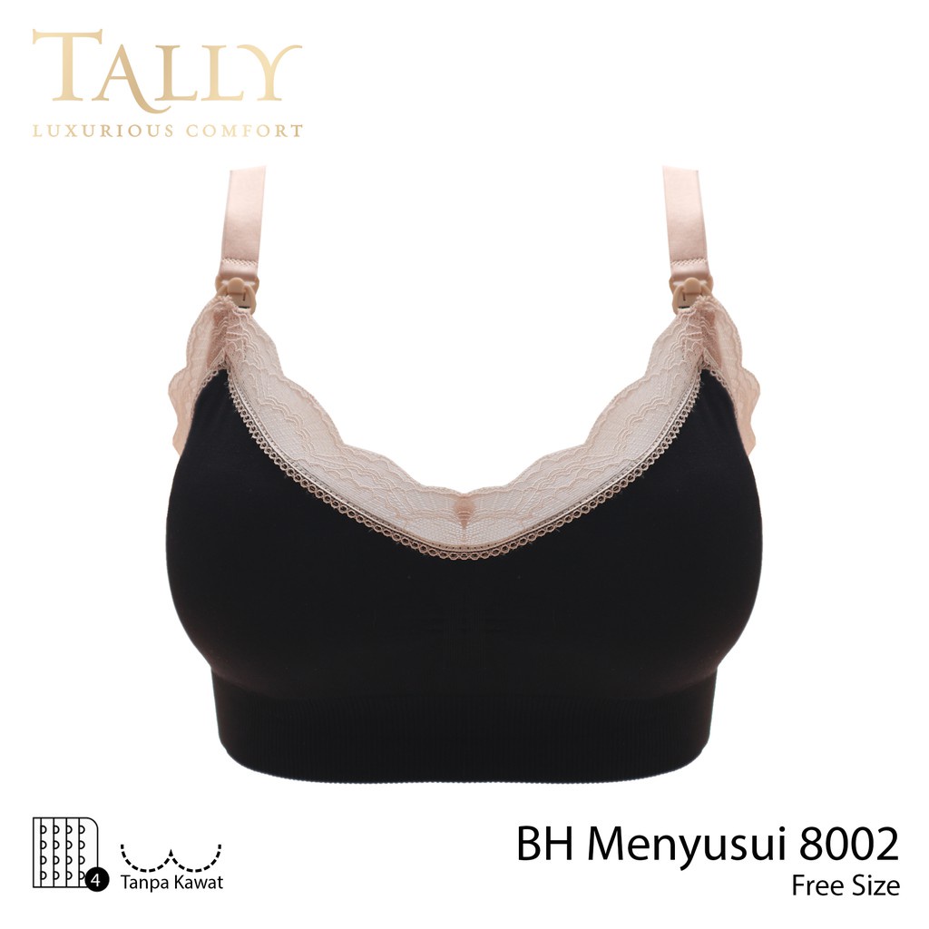 Bra Busa Menyusui Rajut Seamless Tally 8002 / BH Nursing Busa Tanpa Kawat Tally8002