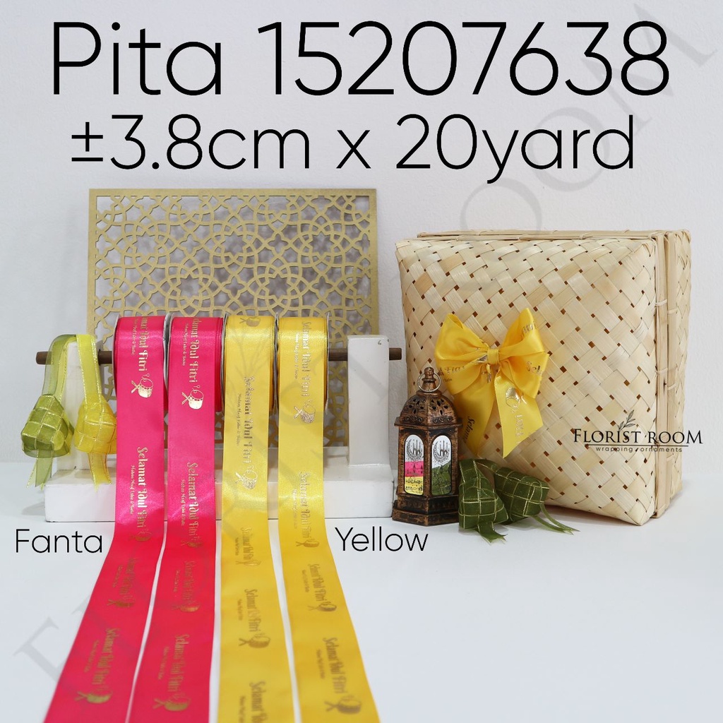 

Pita 15207638 - ±3.8cm x 20 Yard - Pita Idul Fitri Lebaran - Eid Mubarak - Ribbon Hampers