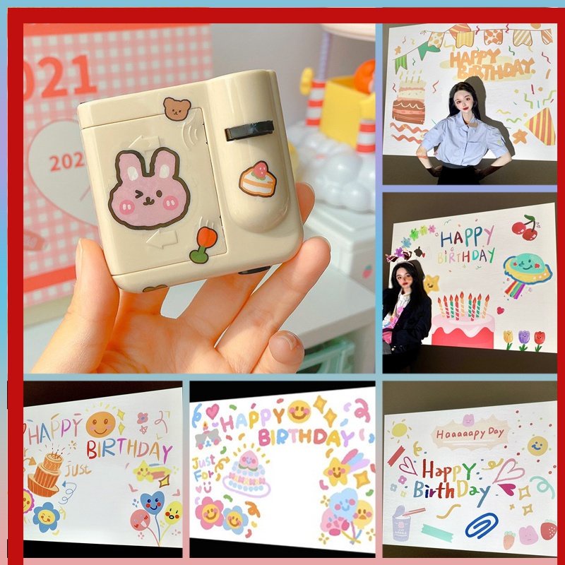 【COD】READY STOCK | MINI BIRTHDAY PROJECTOR/ HAPPY BIRTHDAY PROJECTOR/ PROYEKTOR MINI PHOTOSHOOT/ PROYEKTOR MINI ULANG TAHUN