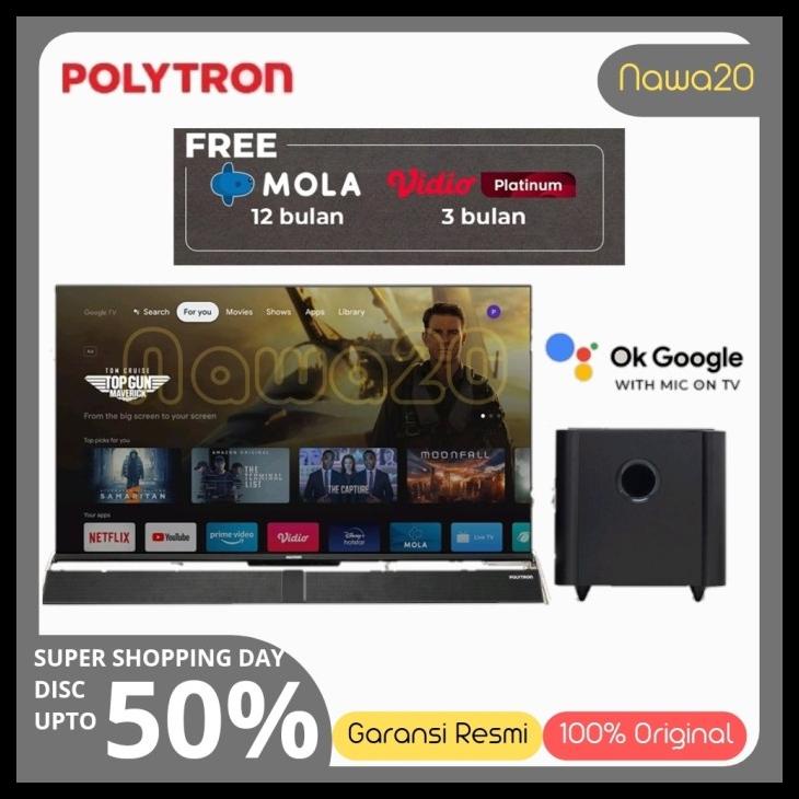 Polytron Android Tv Pld 43Bag5959 43Inch Dolby Pld 43Bag5959