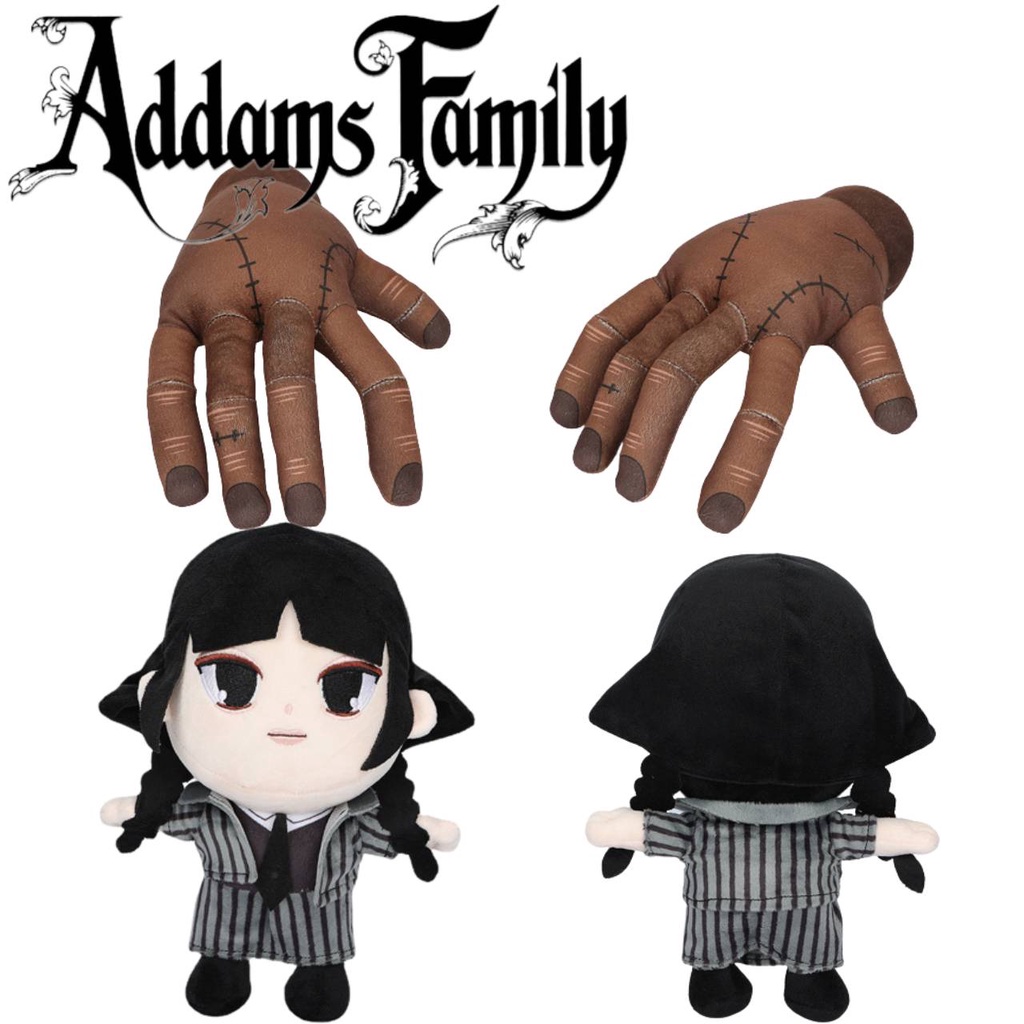 25cm Wednesday Addams Family Thing Plush Doll Cartoon Plush Toy Gifts For Fans