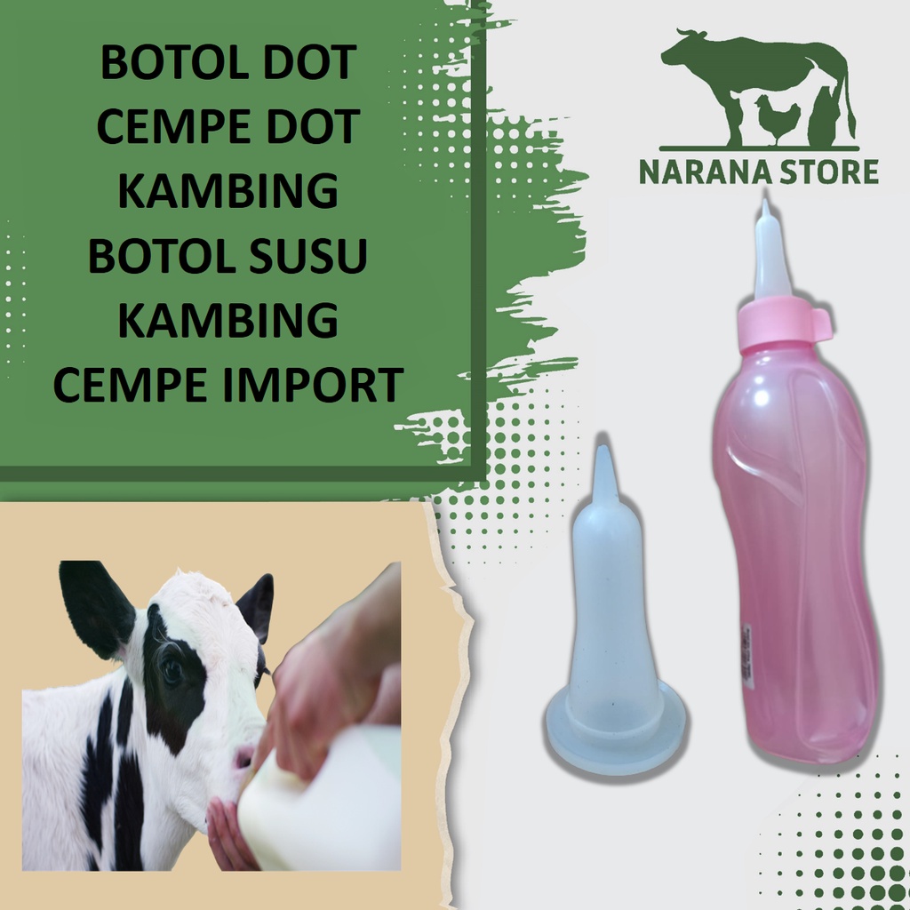 Botol Dot Cempe Dot Kambing Botol Susu Kambing Cempe Import 350ml 500ml 750ml 1liter