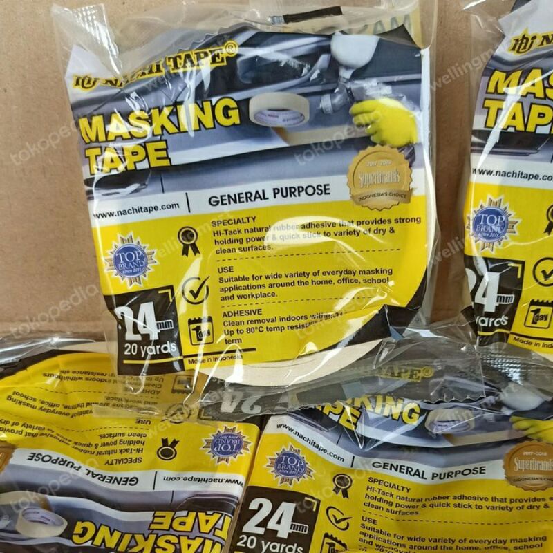 

masking tape nachi 1 inci ( 24mm x20 yard )