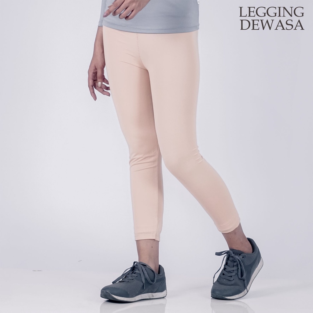 Legging Polos Spandex Jersey | Celana Panjang Wanita Legging Wanita Muslimah Celana Wanita