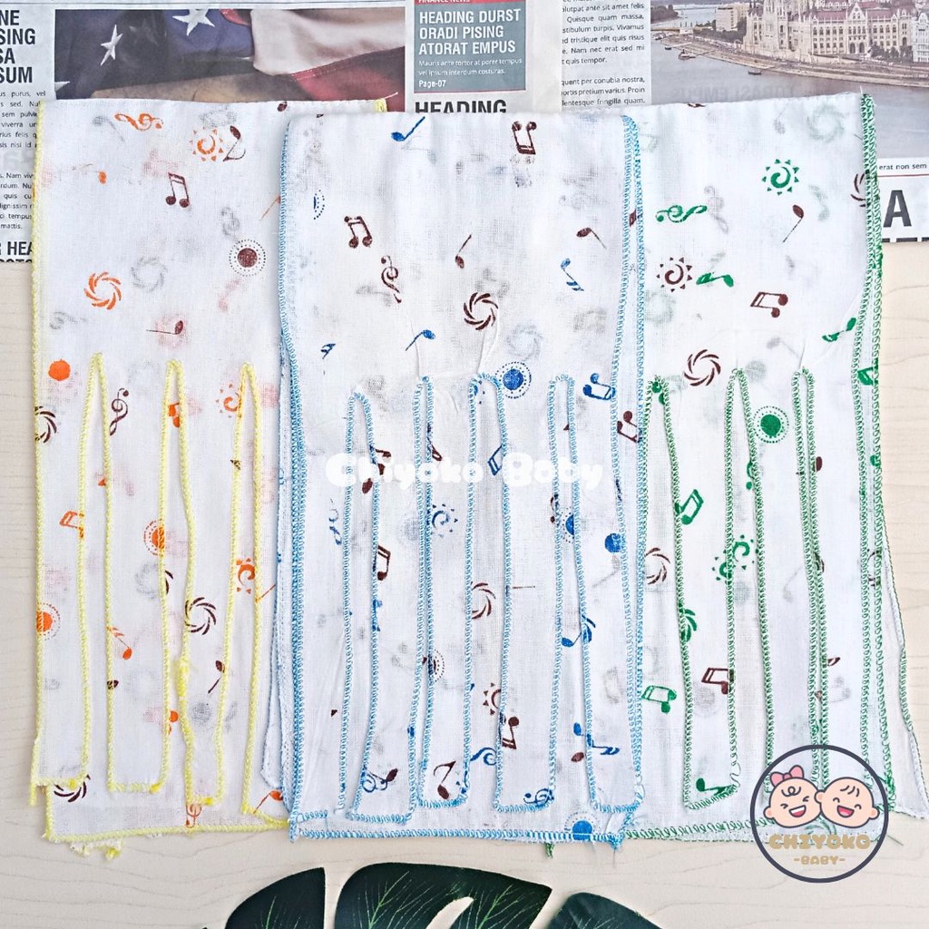 12 PCS GURITA BAYI TALI GURITA BAYI IKAT MOTIF / POLOS CHIYOKO BABY