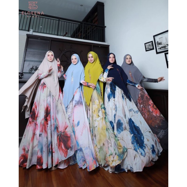 (p1a+) CLARISA CLARISSA SERIES By ELDEENA Baju Dress Gamis Syari Wanita Muslimah Terbaru. Nazra SHA
