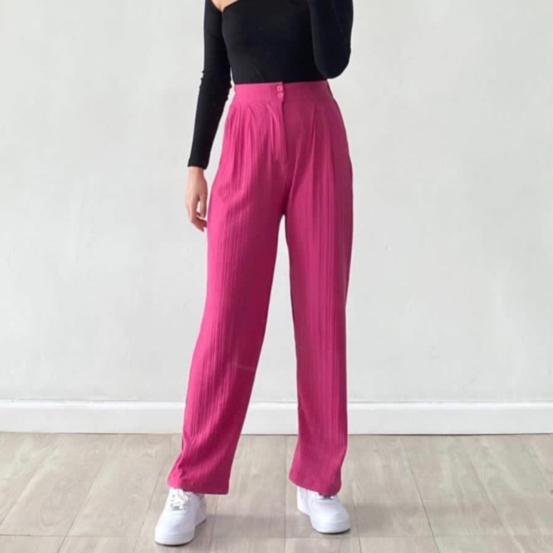 KEISYA PANTS KNIT // HIGHWAIST KULOT KNIT WANITA