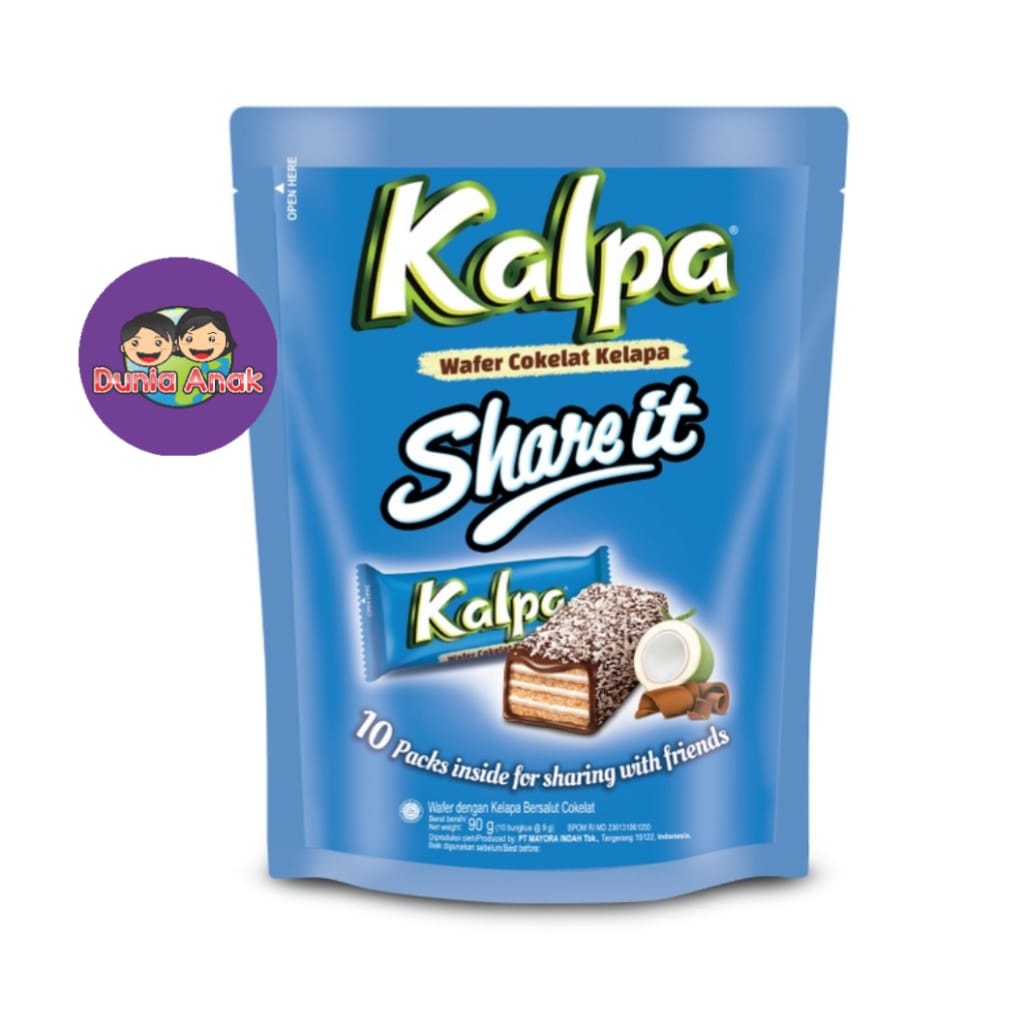 

Kalpa Share it Wafer cokelat kelapa isi 10 90gr