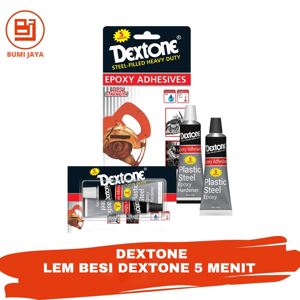 

Lem besi dextone lima menit