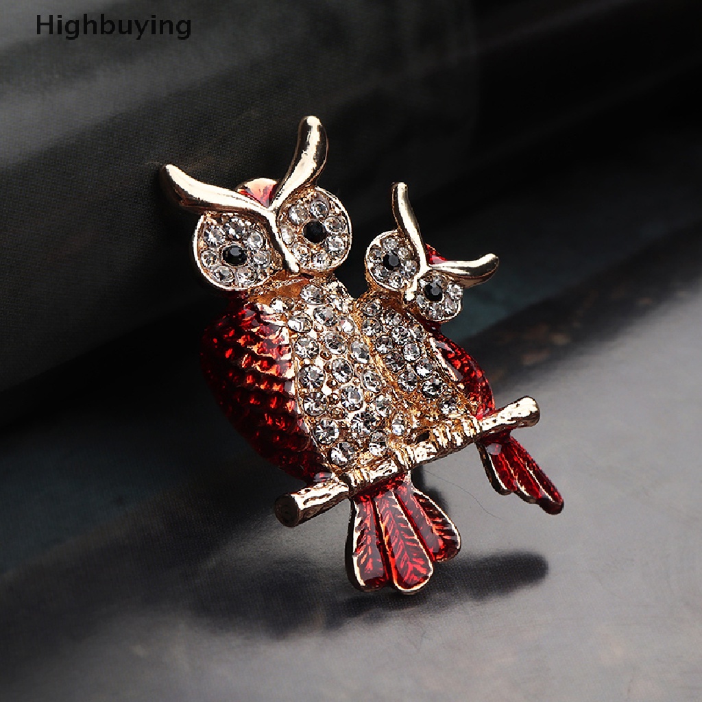 Hbid Owls Bros Hadiah Natal Pin Korsase Dua Owls Pin Jas Retro Bros Glory