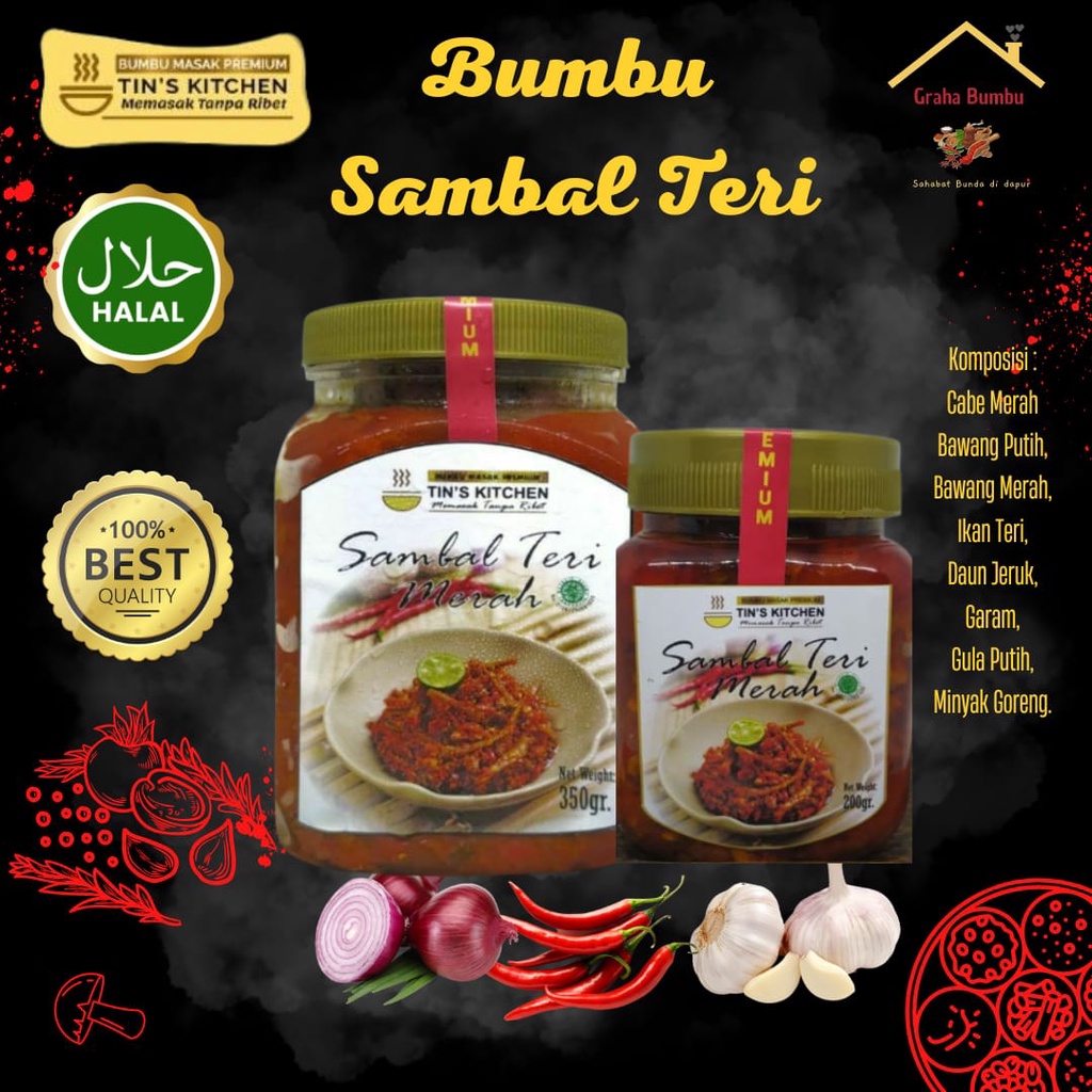 

Sambal Teri Merah Tins Kitchen Instan Best Price