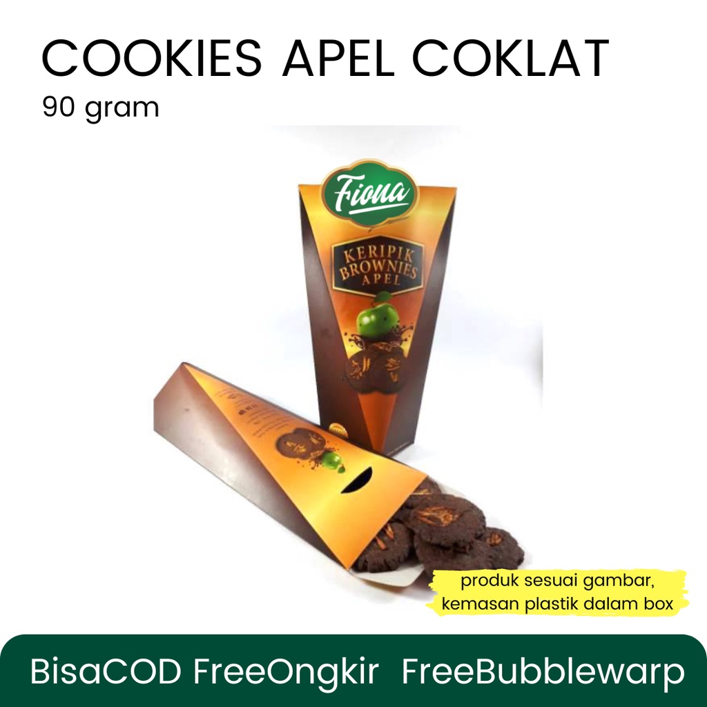 

Fiona Cookies Buah Apel Almond Oleh-oleh Khas Malang