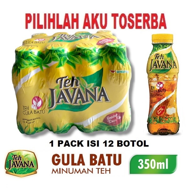 JAVANA Minuman Teh GULA BATU 350 ml - ( 1 pack isi 12 botol )