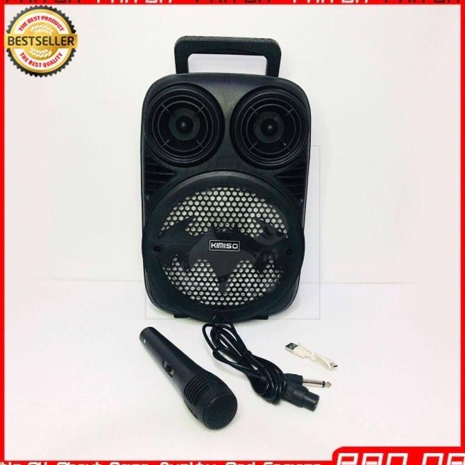 Kimiso 3391 Bluetooth Wireless Karaoke Speaker Music Box Portable 7532