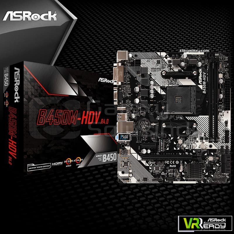 Asrock B450M-HDV (AM4, B450, DDR4)