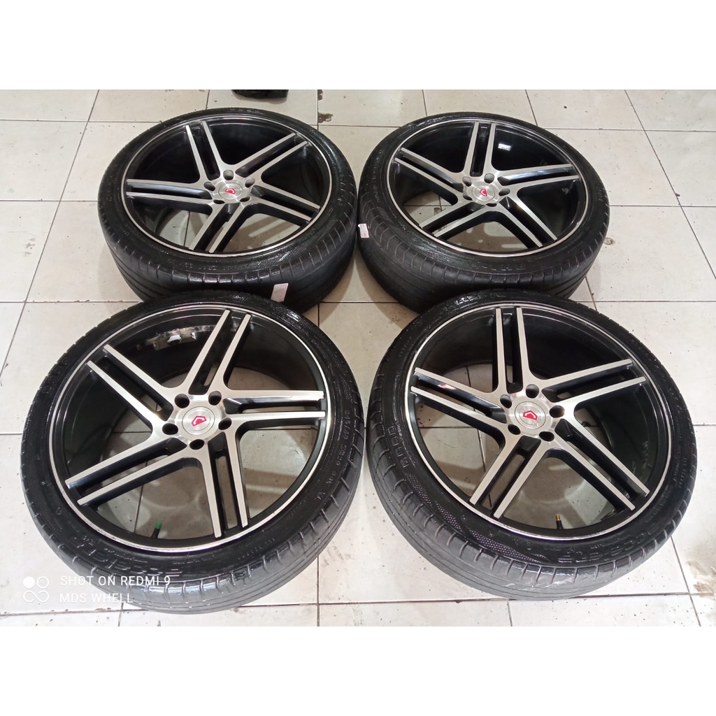 Velg Mobil Bekas Racing Ring 20 VOSSEN R20X8,5 Lubang 5X114,3 ET40 BAN 245 45 R20