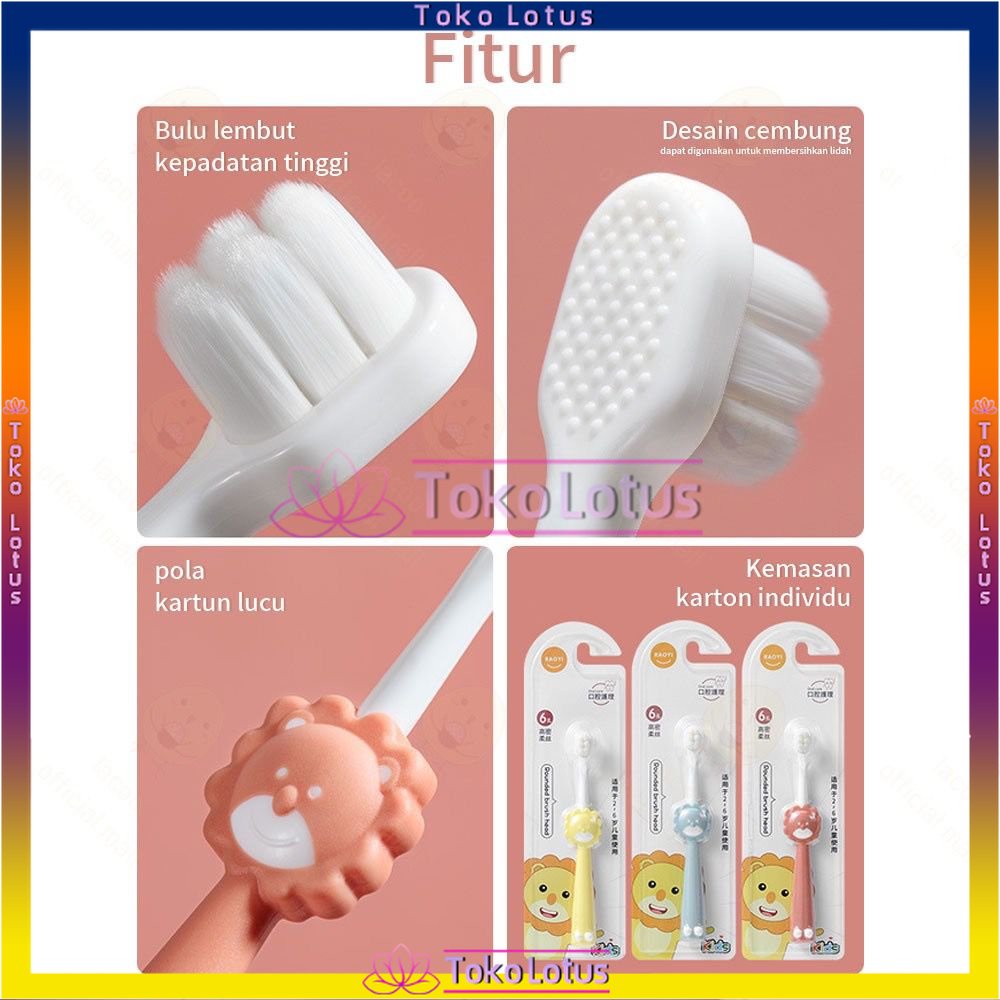 Super Soft Toothbrush Untuk Anak-Anak / Kids Sikat Gigi Anak / Toddler Lembut