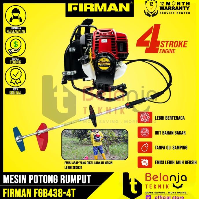 Firman Mesin Potong Rumput Gendong FGB 438 Brush Cutter 4 Tak FGB438