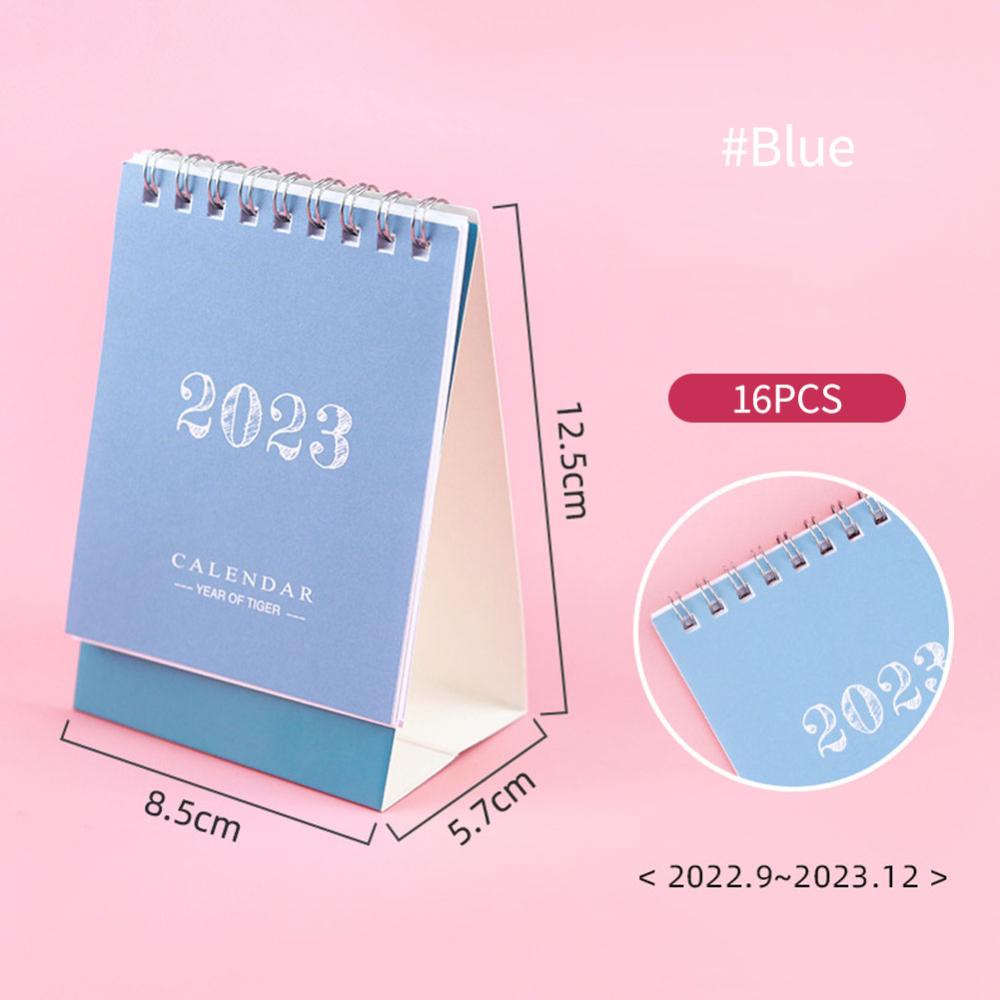 Timekey2023mini Chic Calendar Daily Organizer Jadwal Desktop Planner Bulanan Agenda Tahunan Untuk Dekorasi Rumah Dekorasi Meja Kantor Alat Tulis S1W5