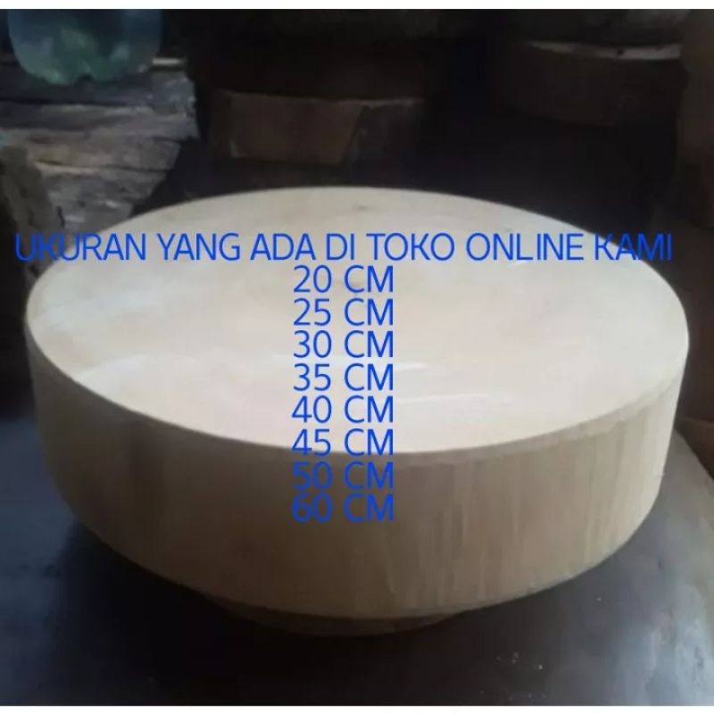 TALENAN KAYU BULAT 35 CM/TALENAN KAYU/TATAKAN/ALAS POTONG CABAI/BAWANG/DAGING/CUTTING BOARD//PAPAN A