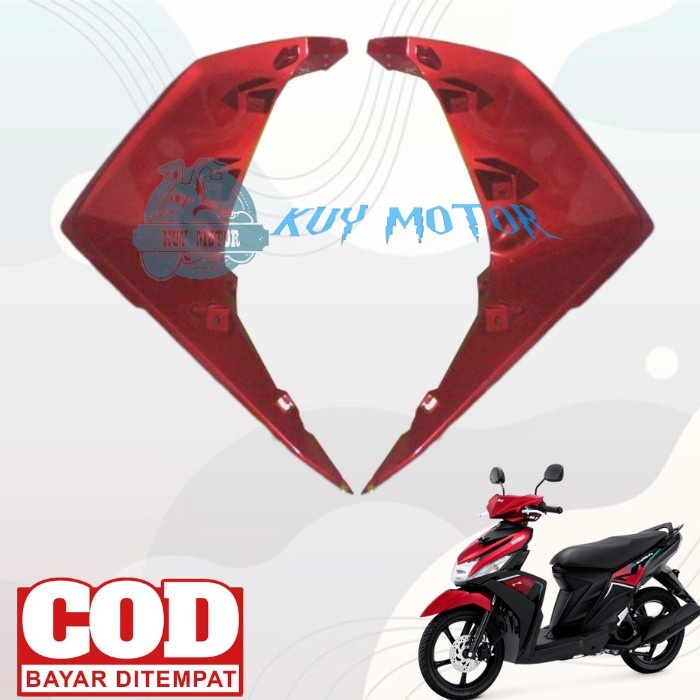 PROMO! Body Sayap Sirip Samping Depan Yamaha Mio M3 Tahun 2014 - 2022 Merah - Packing Kardus