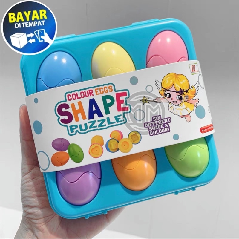 JC Mainan Anak Telur Puzzle Shape Sorter isi 6pcs YE8