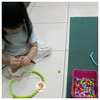 Zoetoys Lacing Colorful Beads 50 100 pcs | Mainan anak | Edutoys | Belajar Meronce Ronce Manik