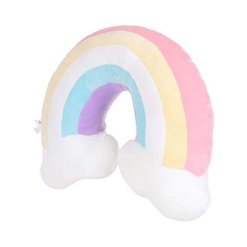 Bantal Leher Bentuk Pelangi - MINISO Summer Rainbow Series Plus Pillow