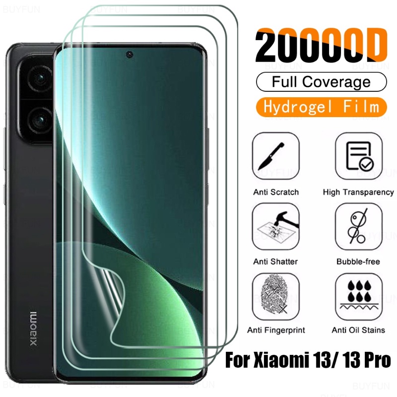 XIAOMI MI Lembut Pelindung Layar Anti Gores Film Pelindung TPU HD Jernih Pelindung Layar Ponsel Film Hidrogel Untuk Xiaomi Mi13/13Pro Cakupan Penuh Bebas Gelembung