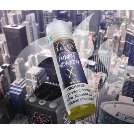 NEW LIQUID FAQ FUNKY MONKEY X ICE 60ML 3MG BY EJM X APOLLO VAPE