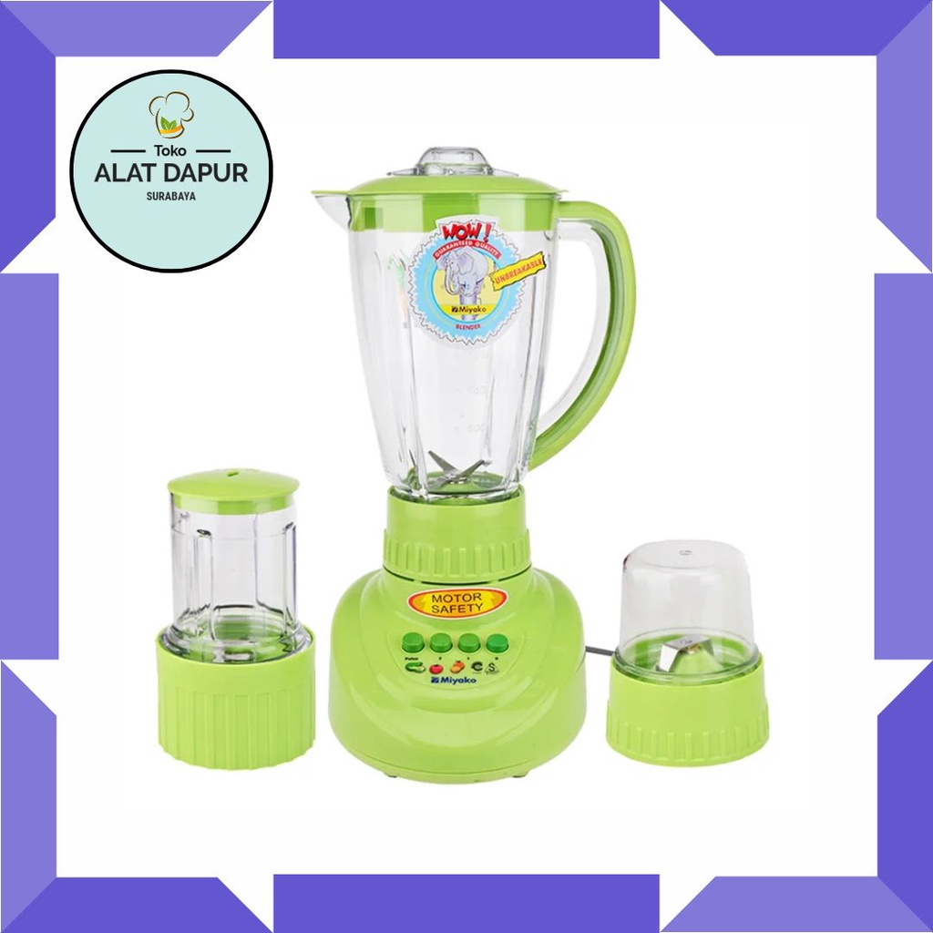 Miyako Belnder Kaca 1,5 Liter BL 152 GF 152GF BL152GF Penggiling Bumbu Basah Kering 3in1