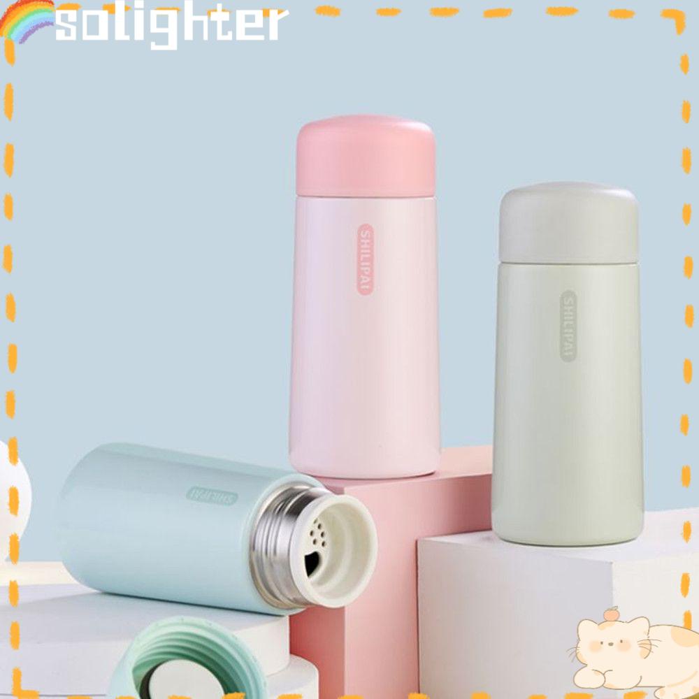 Solighter 150ml Cangkir Air Outdoors Fashion Ultra-Compact Stainless Steel