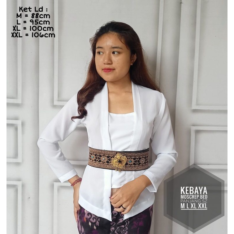 Kebaya moscrep polos