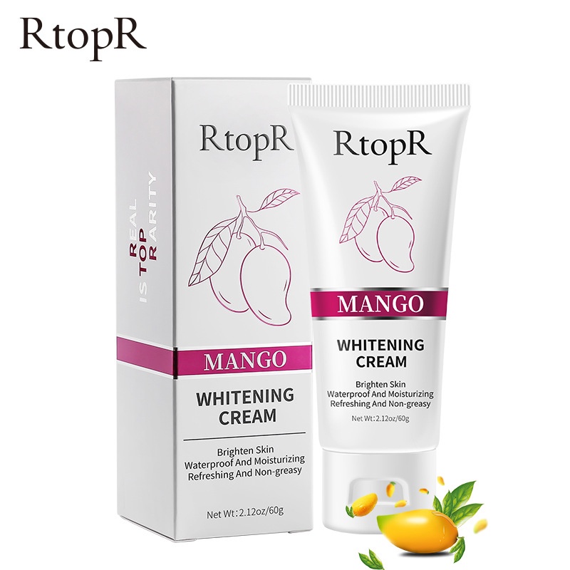 RtopR Mango Whitening Cream Brighten Skin Waterproof And Moisturizing Refreshing And Non-Greasy Menc