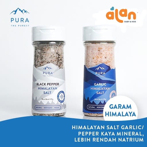 Pura Himalaya Salt 125g Garlic/Blackpepper