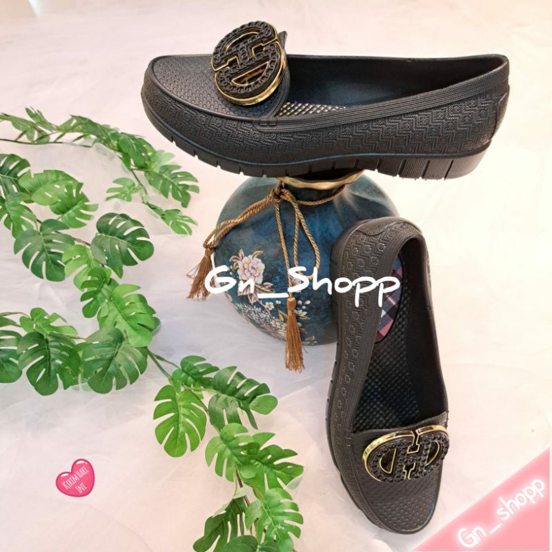 Sandal Sepatu Wanita Flat Kekinian Jelly Import 2213 Sepatu