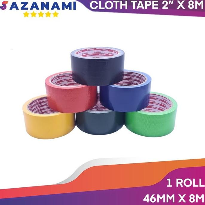 

Sale Lakban Kain Hitam 2" Inch x 8M Sazanami Cloth Tape 48 mm Linen jilid Baru ⌒