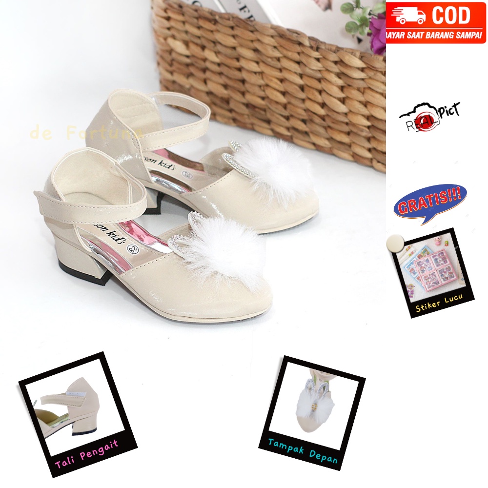 Sepatu Anak Perempuan/Sendal Tali Anak Perempuan Usia 3-10 Tahun/Sandal Hak Tinggi Anak cewek