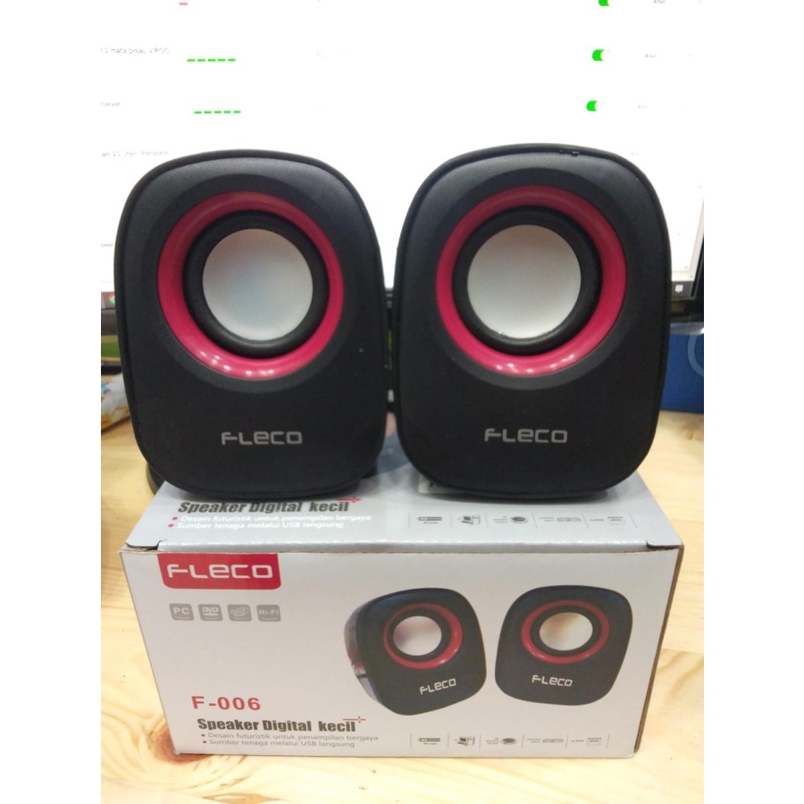 COD SPEAKER MINI KOMPUTER/ LAPTOP FLECO F-006 SPEAKER AKTIF USB POWER//SPEAKER DIGITAL KECIL FLECO F-006