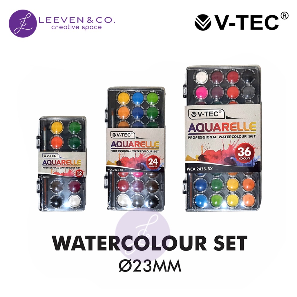 

V-TEC AQUARELLE WATERCOLOR CAKE SET