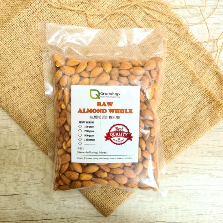 

Modern.. (RAW) Kacang Almond Utuh Mentah / Almond Whole Raw (500 gram) EGY