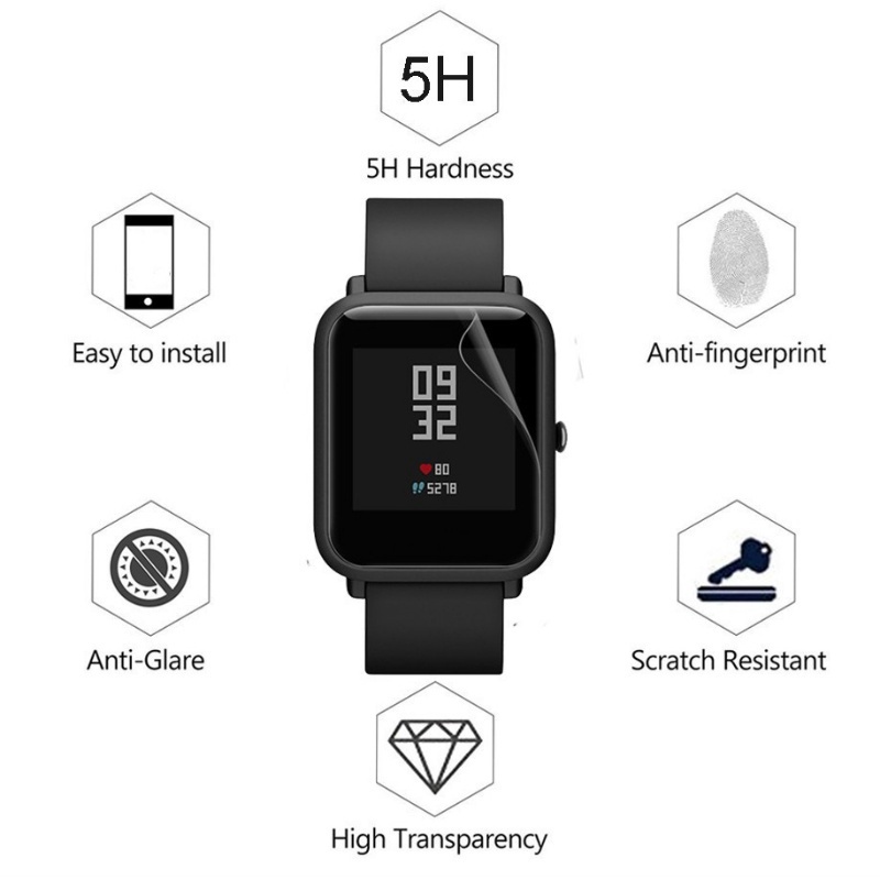 [Harga Grosir]Film Pelindung Layar Smartwatch Bahan TPU Hydrogel Anti Gores / Air Ultra Tipis Untuk HuaMi GTS 2 Mini