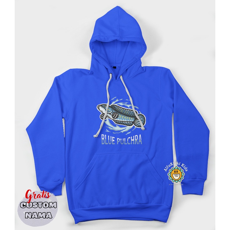 HOODIE SWEATER ANAK IKAN CHANA BLUE PULCHRA TERBARU TERLARIS BAHAN PREMIUM