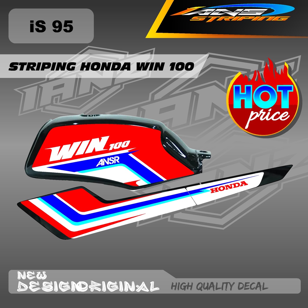 STPING DECAL BODY WIN100 CUSTOM BAHAN HOLOGRAM / NON HOLOGRAM BERKUALITAS IS95