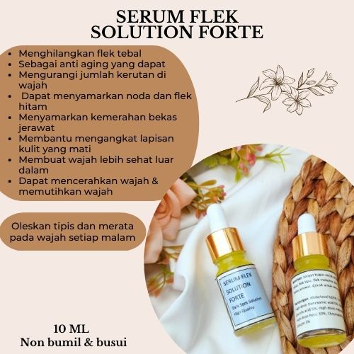 SERUM FLEK SOLUTION FORTE/SERUM AMPUH PENGHILANG FLEK BANDEL