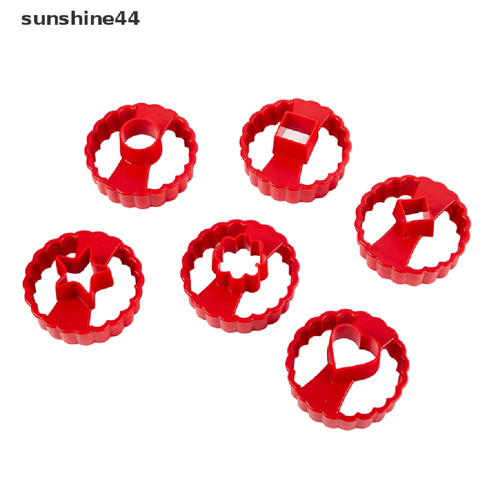 Sunshine 6pcs New al Cookie Cutter Cake Decorag Fondant Pemotong Cetakan DIY.