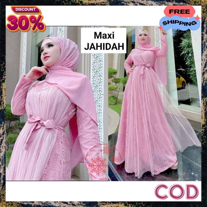 Gakis Sanita Sar I Pakain Ayasan Korean Style Atasab Dress Wanita Muslimah Syari Bsju Gamiz Idul Fit
