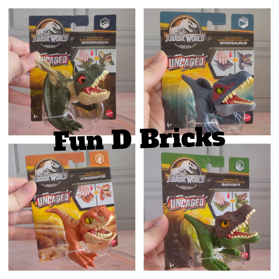 Jurassic World Uncaged Wild Pop Ups Spinosaurus Baryonyx Dimorphodon Atrociraptor