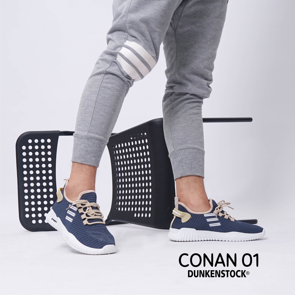 Adarastore - Dunkenstock CONAN 01 Sepatu Sneakers Pria Terbaru Sepatu Sport Cowok Kekinian